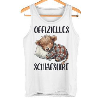 Official Highland Cow Highland Cow Sleep Tank Top - Geschenkecke