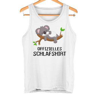 Official Sleep Pyjamas Nightdress Koala Gray Tank Top - Geschenkecke