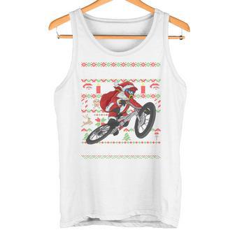 Oh What Fun It Is To Ride Mountain Bike Mtb Ugly Christmas Tank Top - Geschenkecke