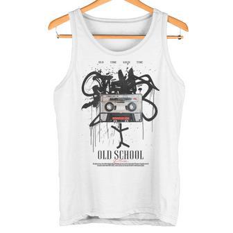 Old School Backprint Music Tapeintage Mixtape Cassette Tank Top - Geschenkecke