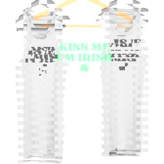 Original Kiss Me I'm Irish Shamrock St Patricks Day Tank Top - Monsterry