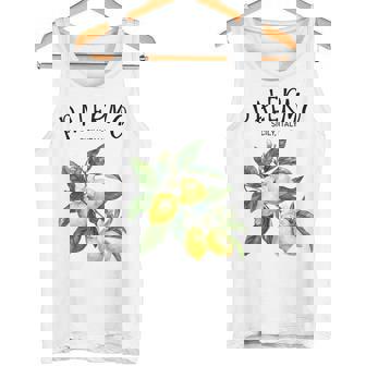 Palermo Limón Arte Sicilia Italiana Fruta Amante Italia Sicilia Camiseta sin mangas - Regaloses