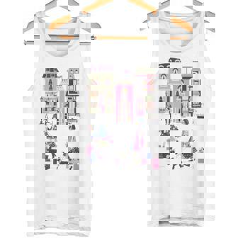 Paris France Fashion Shopping Retro Travel Souvenir Tank Top - Seseable