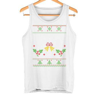 Peace I Come In Peace Matching Ugly Christmas Jumper Tank Top - Geschenkecke