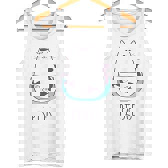 Pisces Star Sign Feline Design Cute Kitty Zodiac Cat Tank Top - Monsterry