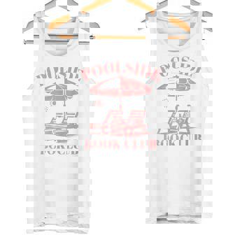 Poolside Book Club Summer Reading Book Lover Swimming Tank Top - Monsterry