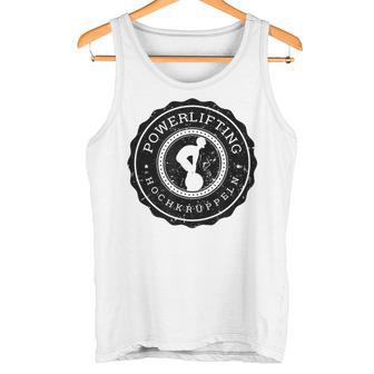 Powerlifting Hochkrüppeln Powerlifter Gray Tank Top - Geschenkecke