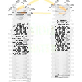 Proud Army National Guard Sister Military Family Veteran Tank Top - Monsterry