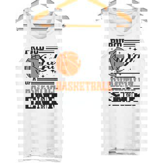 Proud Dad Of A 2025 Senior Basketball Graduate Grad 2025 Premium Tank Top - Monsterry