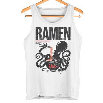 Ramen Anime Manga Kawaii Otaku Fashion Backprint Streetwear Gray Tank Top - Geschenkecke