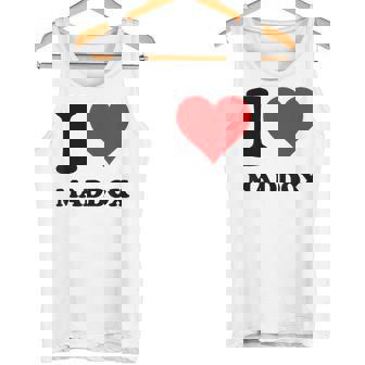 Red Heart I Love Maddox Tank Top - Monsterry