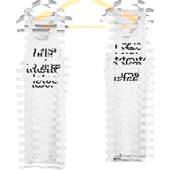 I Refuse To Tolerate Lactose X Intolerancia A La Lactosa Camiseta sin mangas - Regaloses