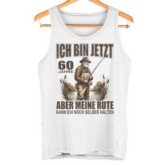 Rentner Anglerspruch For 60Th Birthday Angler Silver Tank Top - Geschenkecke