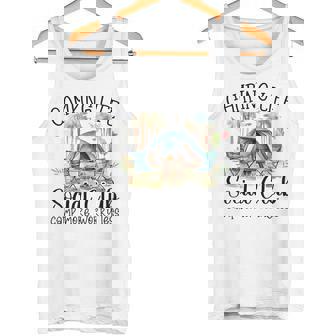 Retro Camping Life Social Club Camp More Worry Less Tank Top - Monsterry