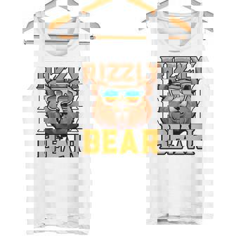 Rizzly Bear Rizz Meme Grizzly Bear Lover Sunglasses Tank Top - Monsterry