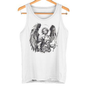 Saint Michael The Archangel Tattoo Style Tank Top - Geschenkecke