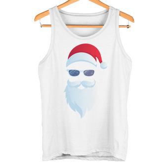 Santa Claus Sunglasses Christmas Santa Claus Long-Sleeved Tank Top - Geschenkecke