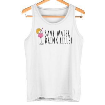 Save Water Drink Lillet Summer Alcohol Lillet S Tank Top - Geschenkecke