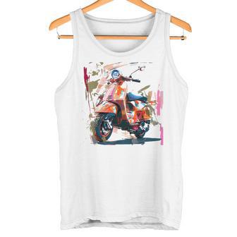 Scooter Moped Scooter Scooter Gray Tank Top - Geschenkecke