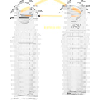 Scratch My Back Itching Grid Back Scratcher Tank Top - Geschenkecke