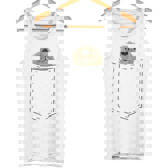 Sea Otter Pocket Animal Tank Top - Seseable