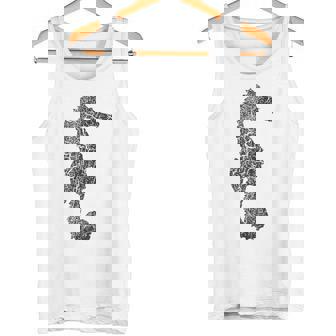 Seahorse Distressed Print Vintage Seahorse Tank Top - Monsterry