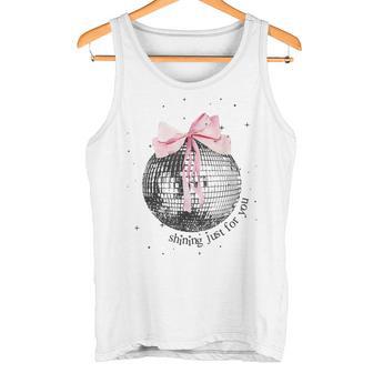 Shining Just For You Ribbon Disco Ball Tank Top - Geschenkecke