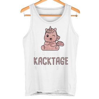 Sie Mal Die Kacktage In Glitzer Tunken Unicorn Tank Top - Geschenkecke