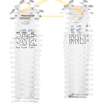 Sign Language ASL Deaf Mute Gesture Sister Sibling Tank Top - Monsterry