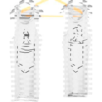 Silkie Chicken In A Pocket Cute Pocket Silkie Chicken Tank Top - Monsterry