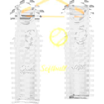 Softball Love Player Catcher Pitcher Baseman Coach Playing Tank Top - Monsterry