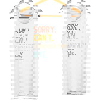 Sorry Can't Connemara Pony Bye Shirts Connemara Pony Lovers Tank Top - Monsterry