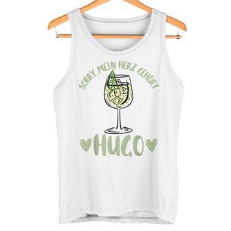 Summer Mein Herz Gehört Hugo Spritz Sekt Elderblüte Wein Gray Tank Top - Geschenkecke