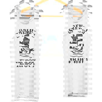 SURRENDER YER BOOTY Pirate Talk Day Joke Skull Swords Tank Top - Monsterry