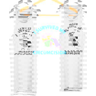 I Survived My Circumcision Random Humor Tank Top - Monsterry