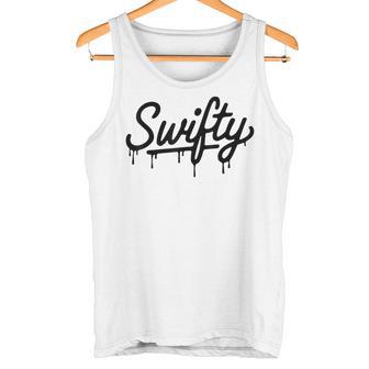 Swifty Fan Merch Ns First Name Taylor Outfit Drip Gray Tank Top - Geschenkecke