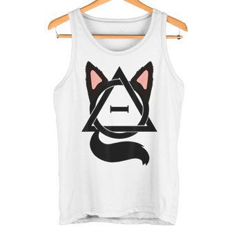 Theta Delta Cat Therian Pride Gray Tank Top - Geschenkecke