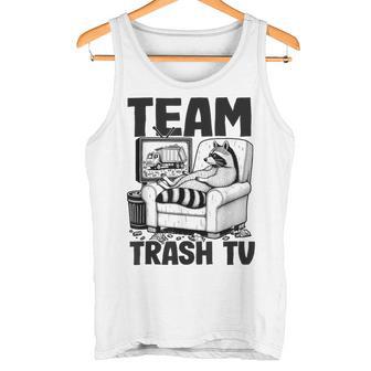 Team Trash Tv Raccoon Gray Tank Top - Geschenkecke