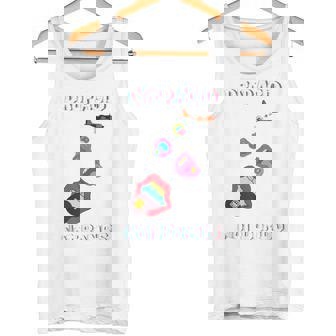 Techno 90s Acid House 70s 80s Raver Drop Acid Not Bombs Tank Top - Monsterry