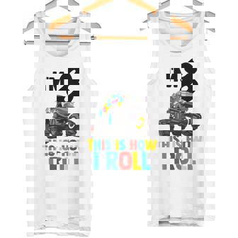 Tengo 8 Años Así Es Como Rollo De La Camisa Concientización Sobre El Autismo Camiseta sin mangas - Regaloses