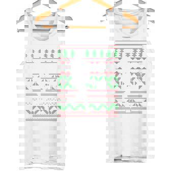 Tennis Pickleball Squash Racquetball Racket Happy Holidays Tank Top - Monsterry