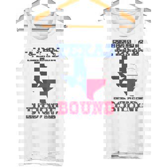 Texas Bound Moving To Texas Texas Bound With Texas Map Tank Top - Monsterry