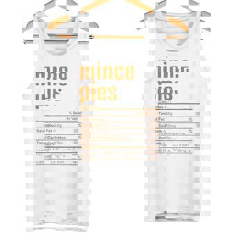 Thanksgiving Christmas Mince Pies Nutritional Facts Tank Top - Monsterry