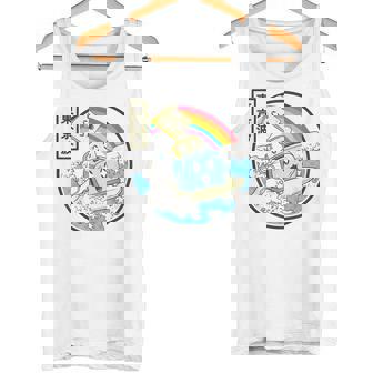 Toaster Surfing Great Waves Anime Kawaii Aesthetic Tank Top - Monsterry