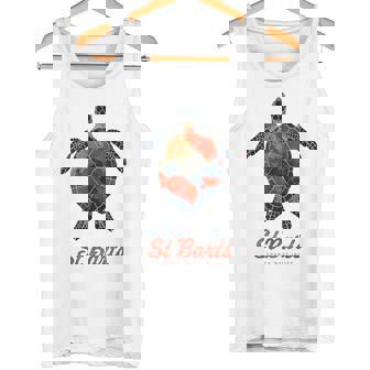 Tortuga Marina Marina De St Barth Estilo Caribeñointage Retro Camiseta sin mangas - Regaloses