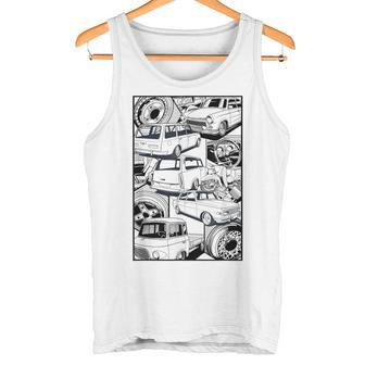 Trabi Simmib1000 Stickerbomb Ifaeb Ddr Tank Top - Geschenkecke