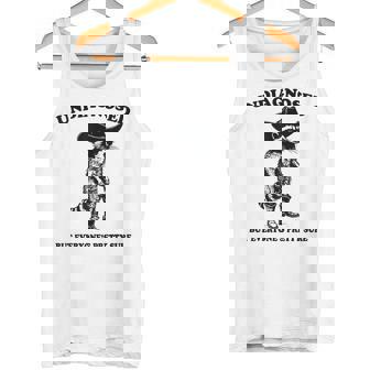 Undiagnosed But Everyone's Pretty Sure Cowboy Raccoon Tank Top - Monsterry