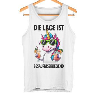 With Unicorn Motif Tank Top - Geschenkecke