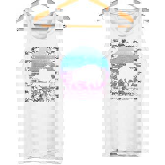 Vaporwave Bison Animal Aesthetique 90S Retro American Buffalo Débardeur e - Cadeauxyz