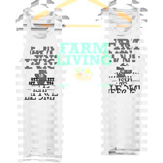 Vegetable Farmer Farming Farm Living Is The Life For Me Tank Top - Monsterry